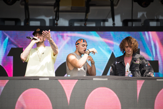 Cheat Codes has three original members (from left to right): KEVI, Matthew Russell and Trevor Dhal.